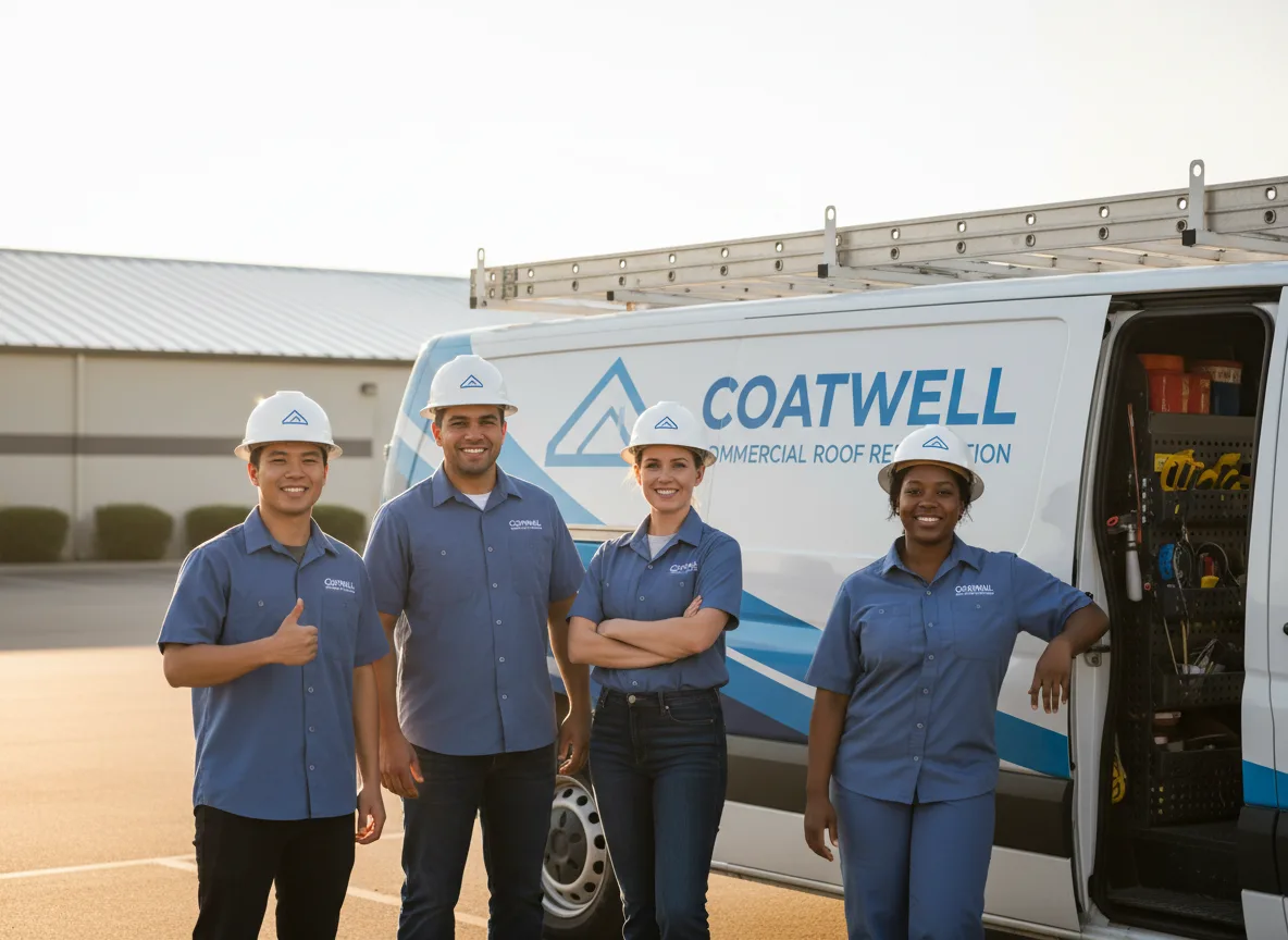 Commercial roof coating company in Gorham, KS